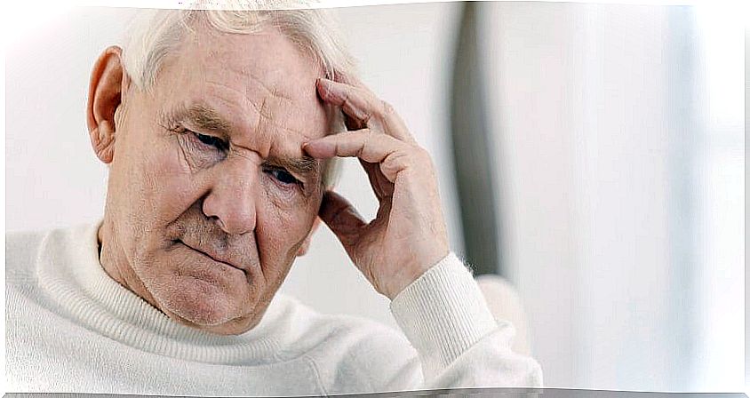 older man with aphasia