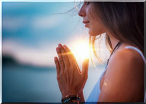 Woman doing meditation 