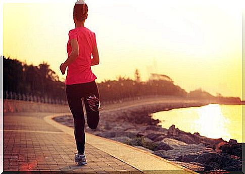 Woman doing sports