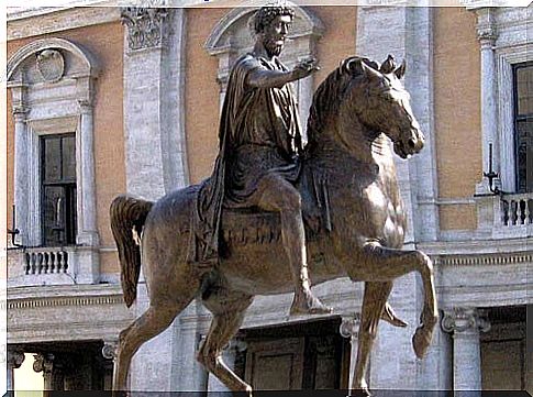 Marcus Aurelius on horseback