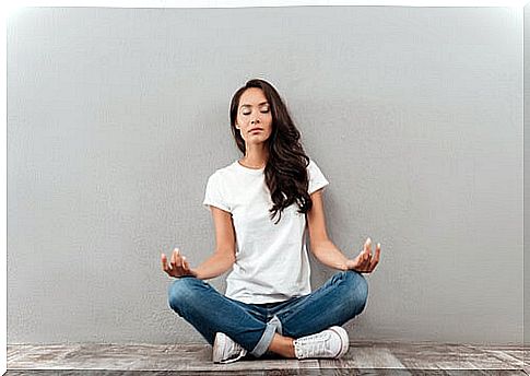 Woman meditating